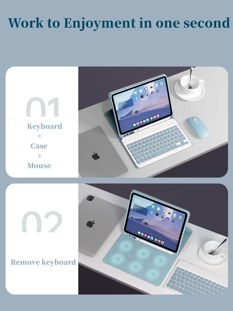 Load image into Gallery viewer, [Without Backlight] Apple iPad 10.2&quot; 7th/8th/9th (2019/2020/2021)/Air 3 10.5&quot; (2019)/Pro 10.5&quot; (2017) - Detachable Magnetic Wireless Keyboard Case
