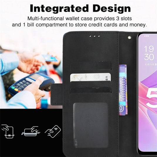 OPPO Find X8 Pro - Separable Card Slot Leather Stand Wallet Case