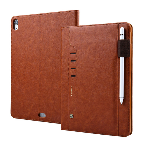 [With Card Slot] Apple iPad Mini 5 7.9'' 5th Gen (2019) Premium Minimalist Flip Leather Wallet Case