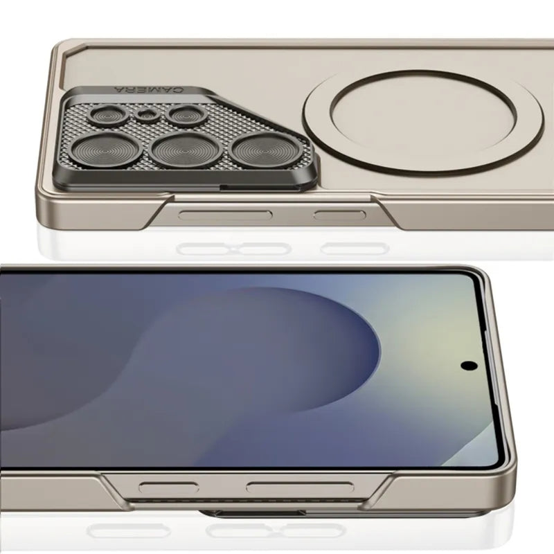 Load image into Gallery viewer, [Magsafe Compatible] Samsung Galaxy S23 Ultra 5G (SM-S918) - Metal Lens Protection Shockproof Kickstand Series Case
