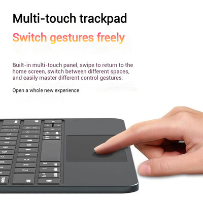 [With Touchpad][Magic Keybord] Apple iPad Pro 11-inch M4 (2024) Smart Multi-Touch Trackpad Magnetic Wireless Keyboard Case With RGB Backlit - i-Station Mobile Phone & Electronic Device Repair and Accessories