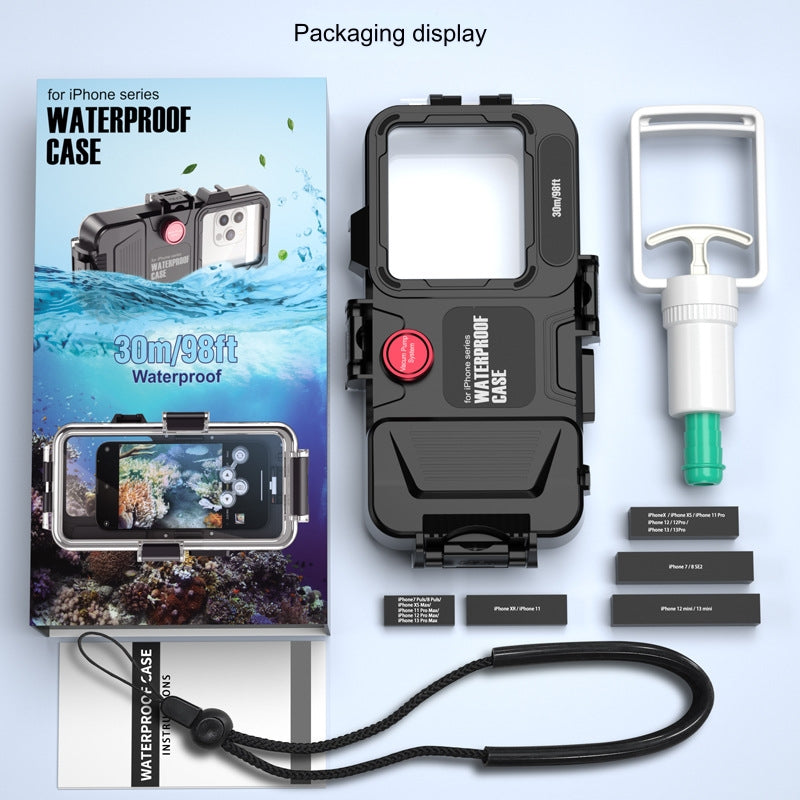 Load image into Gallery viewer, [Diving IPX8 30M/98FT Waterproof] Apple iPhone 16 / 16 Plus / 16 Pro / 16 Pro Max - Underwater Protective Lanyard Phone Case
