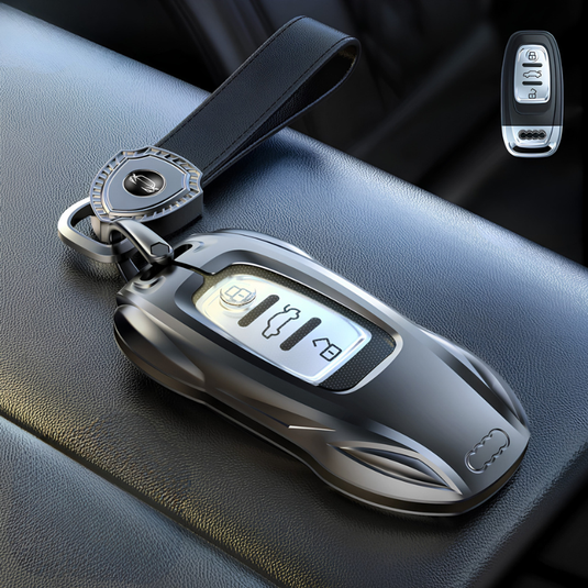 Audi Zinc Alloy Silicone Car Key Fob Case Cover For A3 For A4, A5, Q3, Q7, Audi TT - i-Station Mobile Phone & Electronic Device Repair and Accessories