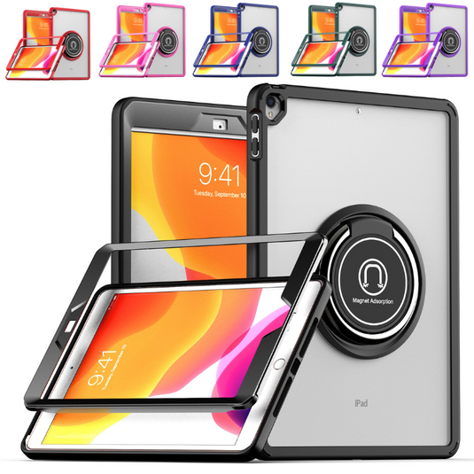 [Built-in Ring Bracket] Apple iPad Mini 5 7.9'' 5th Gen (2019) Acrylic Transparent Anti-Bend Protective Case