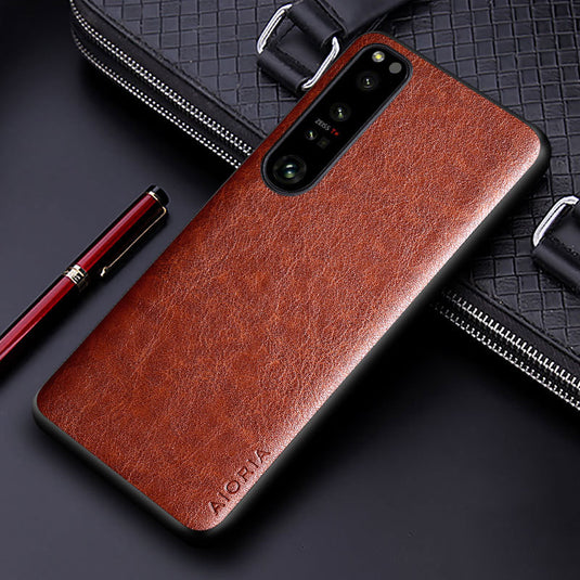 Sony Xperia 10 III - Business PU Leather Essential Series Case