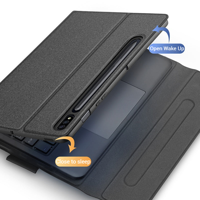 Load image into Gallery viewer, [Detachable] Samsung Galaxy Tab S10 FE Plus (2025) 13.1&quot; - Magnetic Touchpad Wireless Keyboard Case
