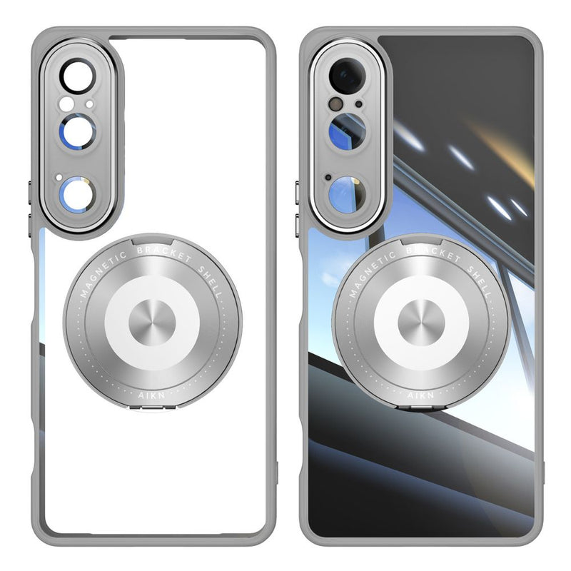 Load image into Gallery viewer, Sony Xperia 10 VI - Simple Transparent Magnetic 360-degree Rotating Stand Series Case
