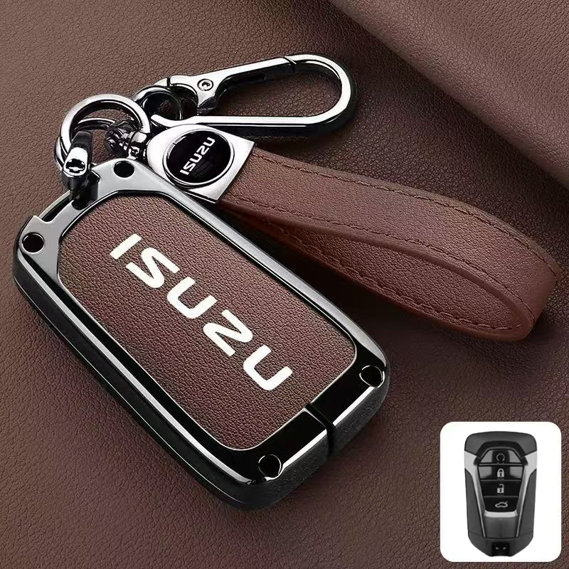 Load image into Gallery viewer, Isuzu Aluminum Alloy Shockproof Car Key Case Cover for D-Max, MU-X, Lingtuo, Ruimai
