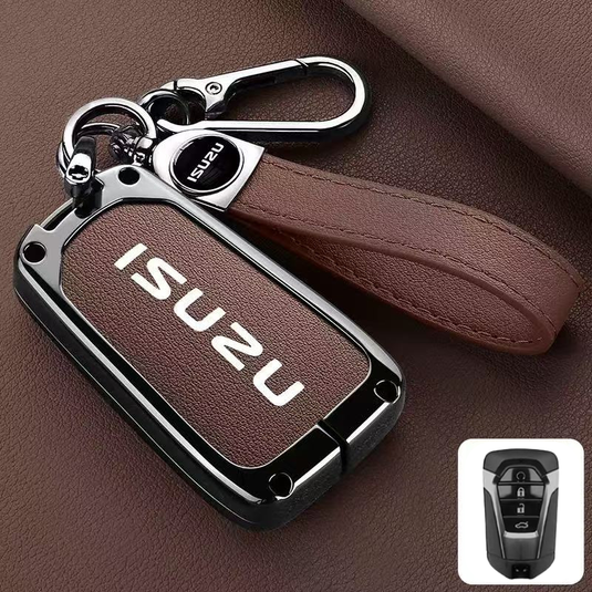 Isuzu Aluminum Alloy Shockproof Car Key Case Cover for D-Max, MU-X, Lingtuo, Ruimai