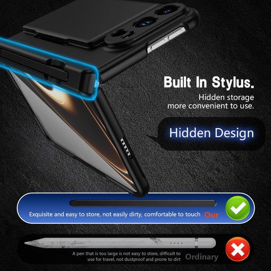Apple iPhone Duo - Card Bag Holder Hinge Integrated Film Phone Case, with Pen - Polar Tech Australia