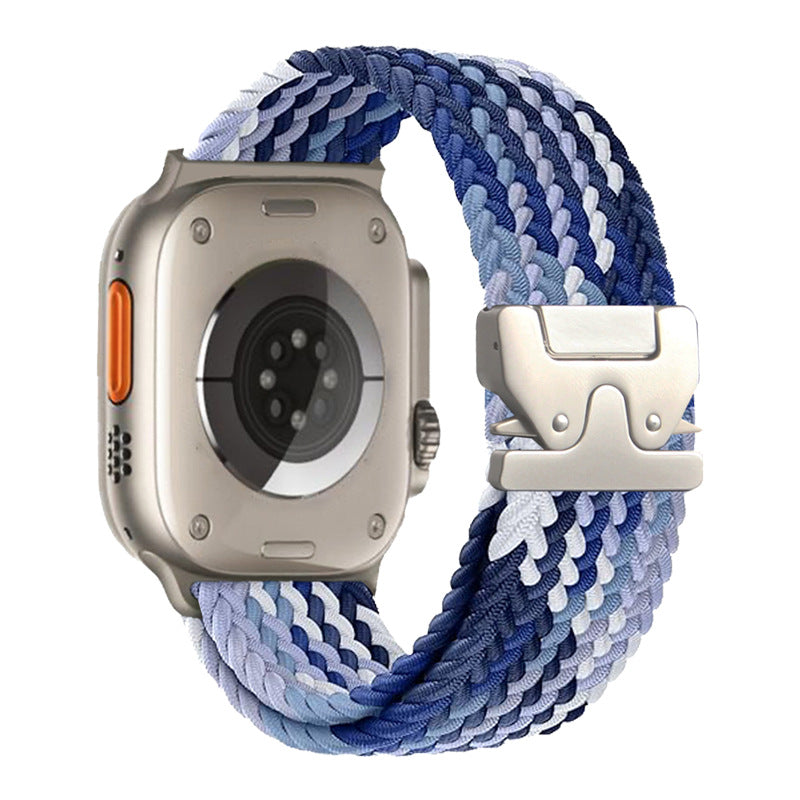 Load image into Gallery viewer, Apple Watch Series 1/2/3/4/5/6/SE/7/8/9/10/Ultra - Parachute Buckle Nylon Braided Loop Watch Band
