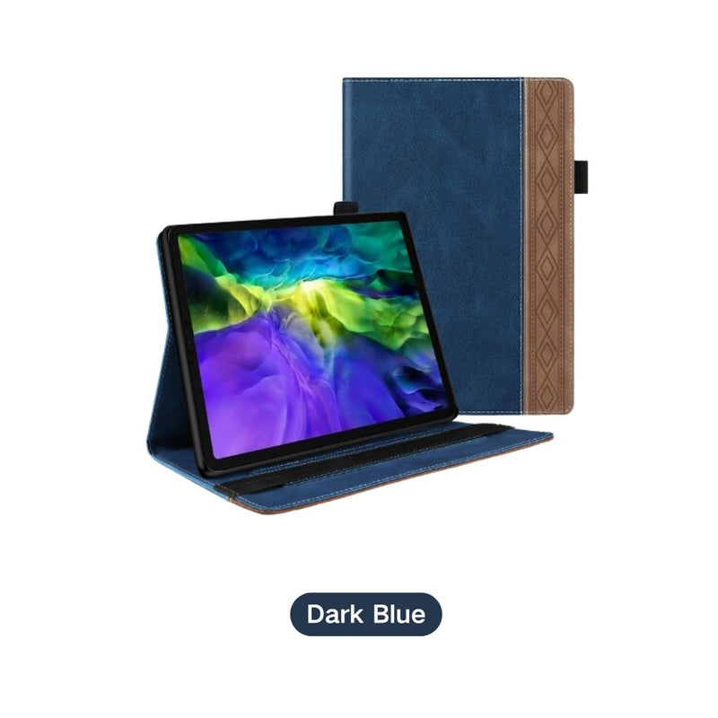 Load image into Gallery viewer, Apple iPad mini 5th Gen 7.9&quot; (2019) - Business Smart Sleep PU Leather Flip Case With Elastic Band and Stylus Loop
