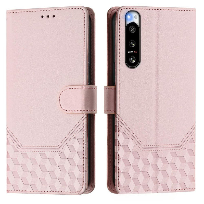 Load image into Gallery viewer, Sony Xperia 5 VI - Women Embossed Flip PU Leather Wallet Series Case With a lanyard
