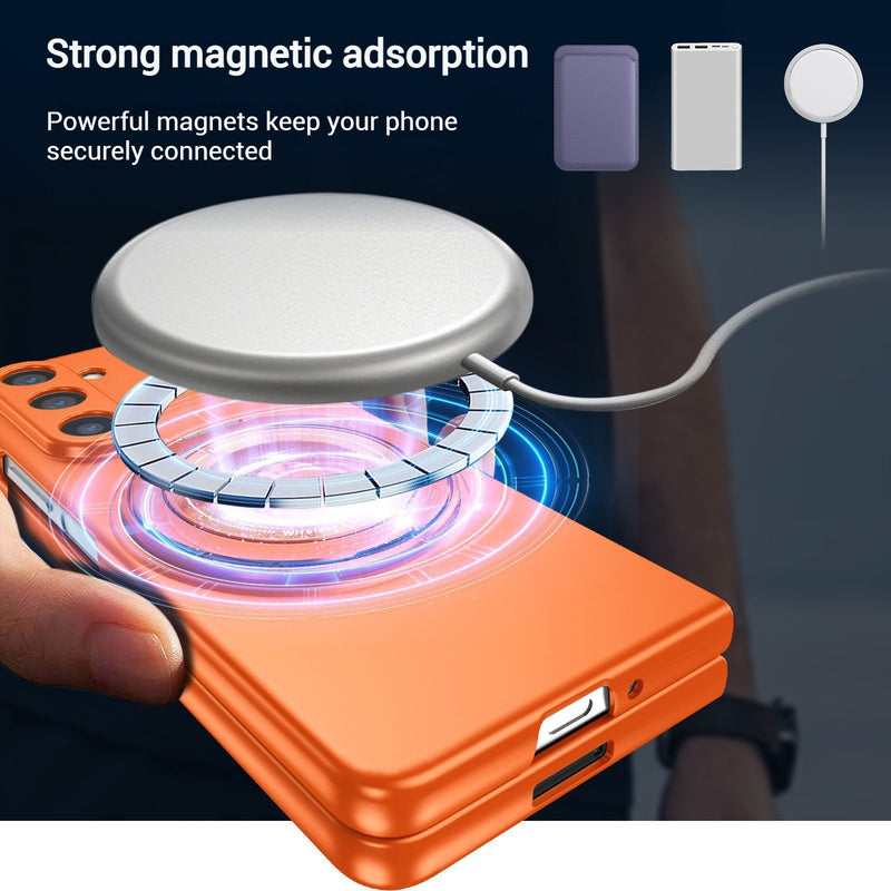 Load image into Gallery viewer, [Magsafe Compatible][Built-in Ring Bracket] Samsung Galaxy Z Fold7 - Minimalism Shockproof Protective Case - i-Station Mobile Phone &amp; Electronic Device Repair and Accessories
