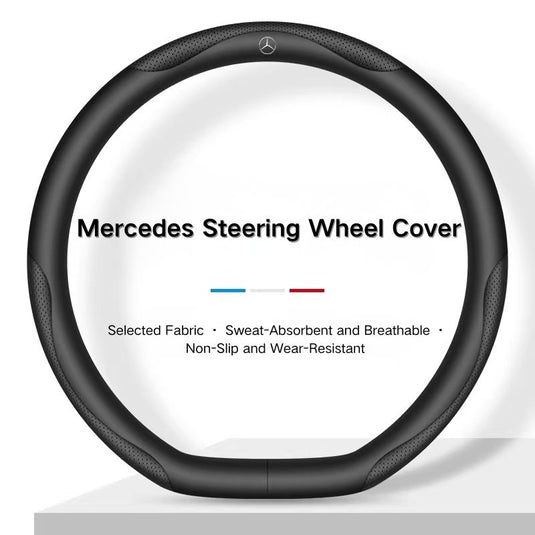 Mercedes-Benz Skin-friendly & Breathable Steering Wheel Cover For C260L, E300L, A180L, GLA/GLB, GLC, CLA