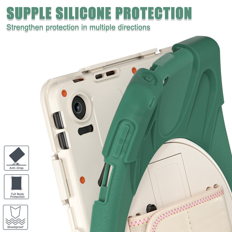 Load image into Gallery viewer, [Built-in Stand] Lenovo Tab 10.1&quot; 2025 (TB311FU/TB311XU) - Kid Shockproof Heavy Duty Series Case With Shoulder Strap
