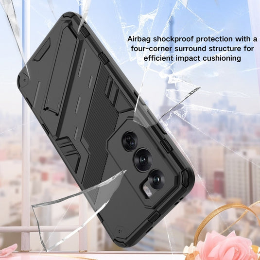 OPPO Reno11/Pro/F - Armored Style Shockproof Stand Phone Case