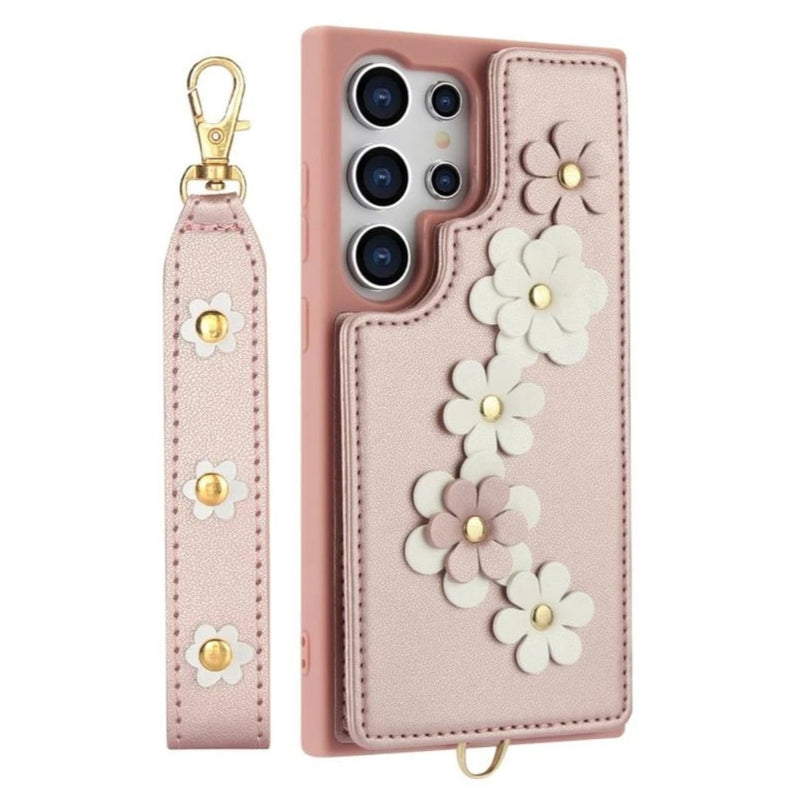 Load image into Gallery viewer, [With Card Slot] Samsung Galaxy A13 4G/5G/A04S/A04/M13 5G - Flower-decorated Leather Wallet Series Stand Case
