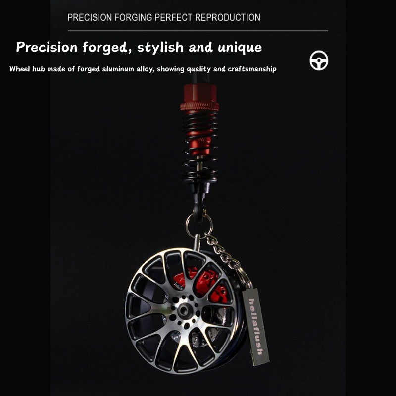 Load image into Gallery viewer, Q5T Wheel Hub Style Car Rearview Mirror Pendant Stylish High-End Vehicle Interior Accessory - i-Station Mobile Phone &amp; Electronic Device Repair and Accessories
