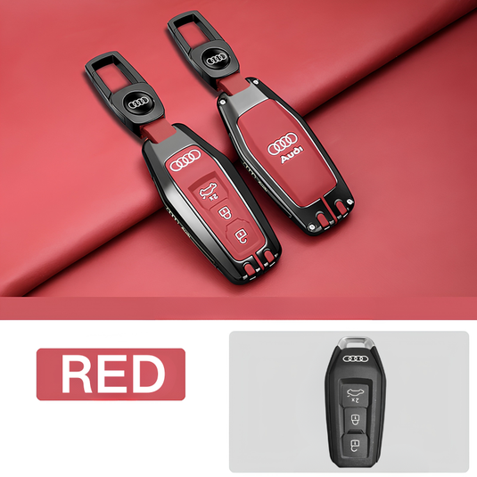 Audi Premium Leather Protection Car Key Fob Case Cover For Audi A5, A5L, Q5, Q6, Q6L, e-tron (2025/2026) - i-Station Mobile Phone & Electronic Device Repair and Accessories