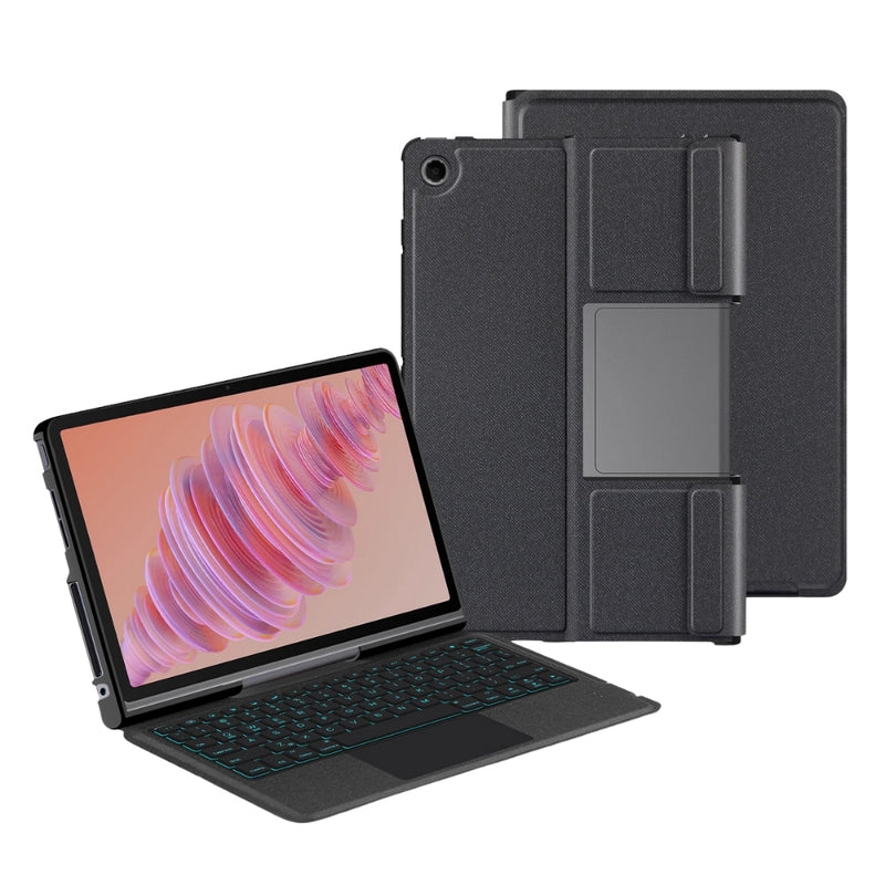Load image into Gallery viewer, Lenovo Tab Plus 11.5&quot; 2024 (TB-351FU) - Black Detachable Magnetic Bluetooth Keyboard Case With Backlight and Touchpad
