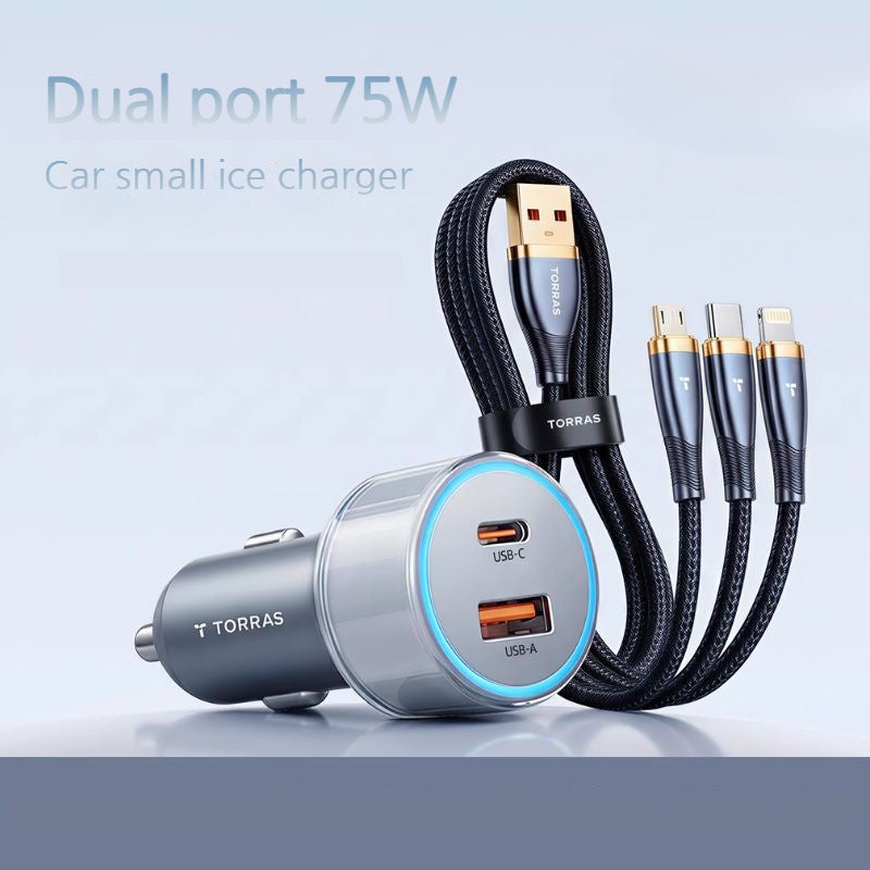 Load image into Gallery viewer, TORRAS 75W Dual-Port Super Fast Car Charger - i-Station Mobile Phone &amp; Electronic Device Repair and Accessories
