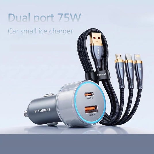 TORRAS 75W Dual-Port Super Fast Car Charger - i-Station Mobile Phone & Electronic Device Repair and Accessories