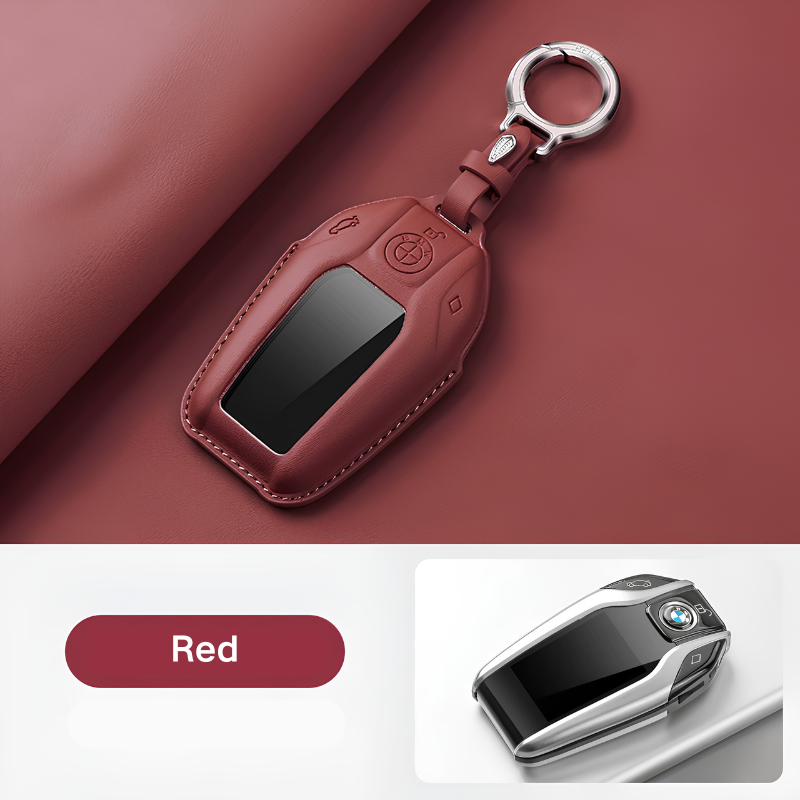Load image into Gallery viewer, BMW Leather Car Key Fob Case Cover For 1, 2, 3, 5, 7 Series, X1, X3, X5, X6, X7, ix1, ix40, ix50, i8 - i-Station Mobile Phone &amp; Electronic Device Repair and Accessories
