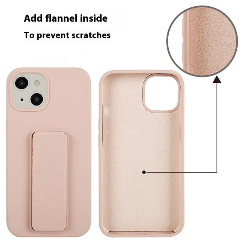 Load image into Gallery viewer, [Folding Integrated Stand] Apple iPhone 16/Plus/Pro/Max - Liquid Silicone Protective Case
