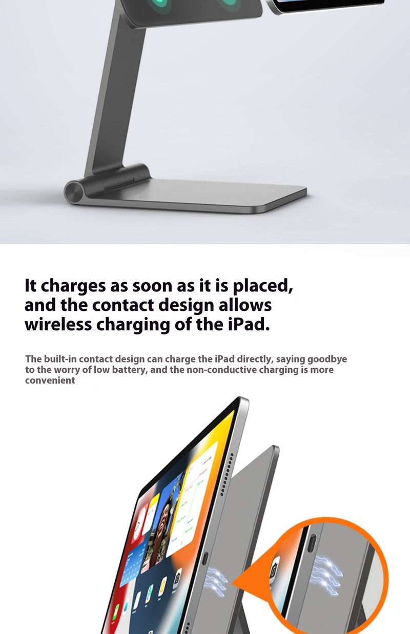 Load image into Gallery viewer, Magnetic 18W Wireless Charging Stand Case POS Stand For Apple iPad Pro Air Mini
