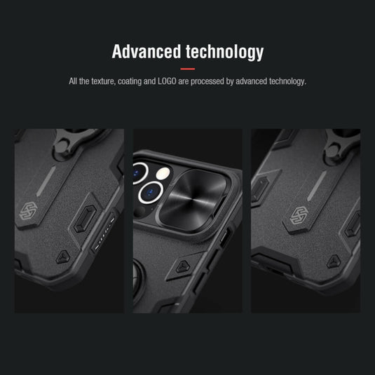 [With LOGO Cutout] Apple iPhone 12/Mini/Pro/Max - NILLKIN CamShield Armor Pro Phone Case