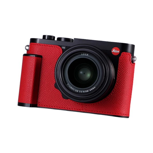 Milicase Custom Genuine Leather Case for Leica Q3 - Protective Cover, Hand Grip