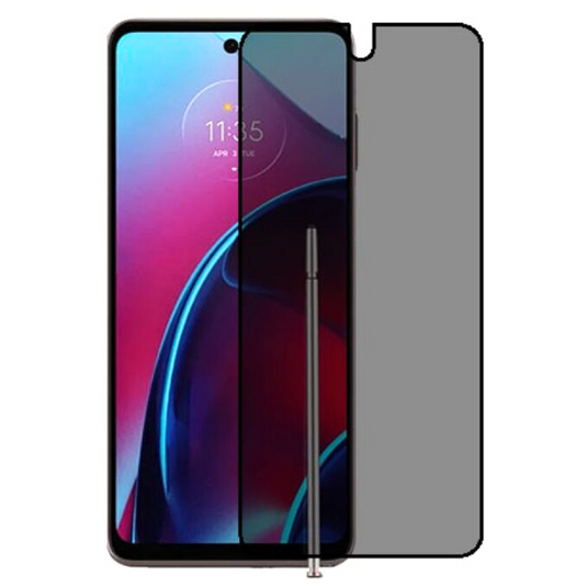 [Full Covered][Privacy] Motorola Moto G (2022) -  9H Hardness Anti-Spy Tempered Glass Screen Protector