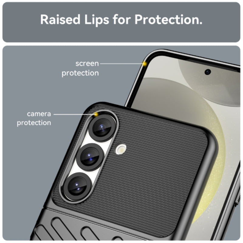 Load image into Gallery viewer, Samsung Galaxy S25/Plus/Ultra - Thunder Anti-fingerprint TPU Silicone Heavy Duty Series Case
