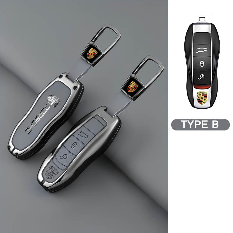 Load image into Gallery viewer, Porsche Premium Leather Protection Car Key Fob Case Cover For Cayenne, Panamera, Macan, 911, Taycan (Copy) - i-Station Mobile Phone &amp; Electronic Device Repair and Accessories
