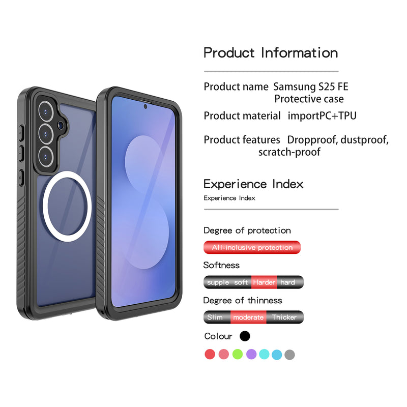 Load image into Gallery viewer, [FS Series][Magsafe]  Samsung Galaxy S25 FE S731 - Redpepper Full Covered Waterproof Heavy Duty Tough Armor Shockproof Case - i-Station Mobile Phone &amp; Electronic Device Repair and Accessories
