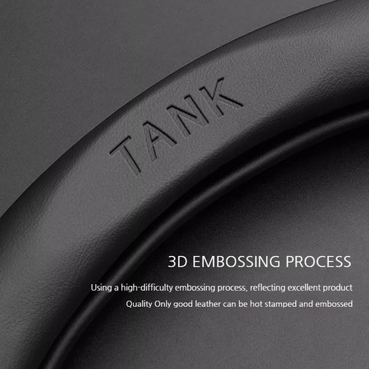 Great Wall Carbon Fiber & Nappa Leather Grip Steering Wheel Cover for Tank 300, Tank 400, Tank 500 Hi4-T