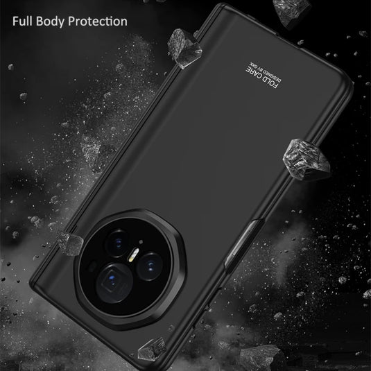 Honor Magic V3 - Electroplated Frame Side Wrap Stand Shockproof Protective Case