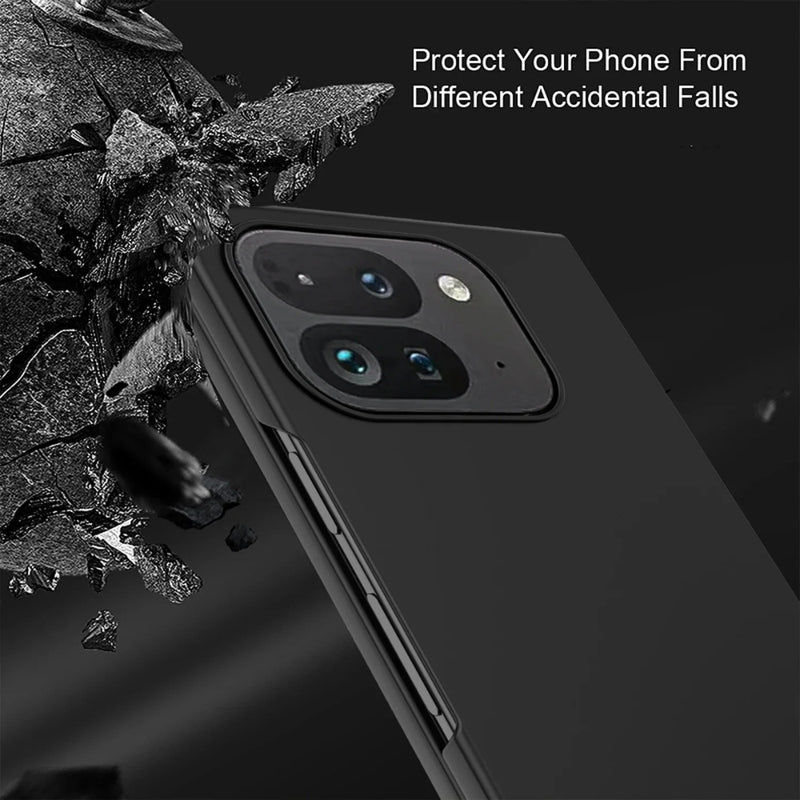 Load image into Gallery viewer, Google Pixel 9 Pro Fold - TPU + PC + PU 3-in-1 Full Covered Shockproof Minimalist Phone Case
