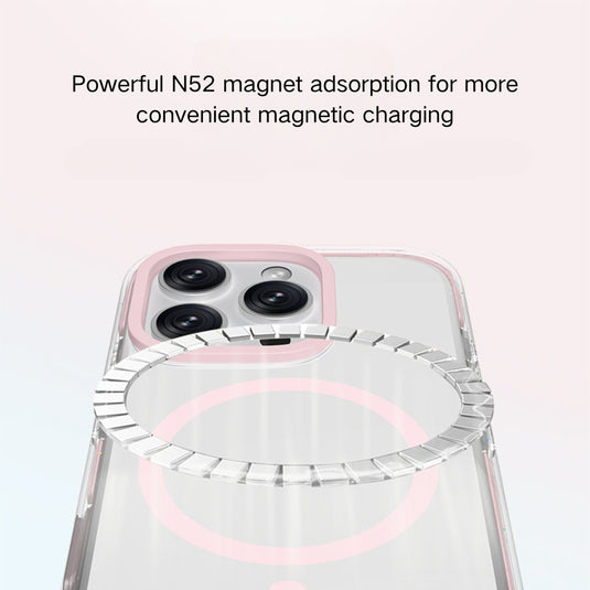 [Magsafe Compatible] Apple iPhone 16/Pro/Max - Transparent Anti-Drop Magnetic Protective Case