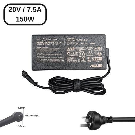 [20V-7.5A/150W][4.5x3.0] Asus ZenBook UX550GD AC power Supply Adapter Charger