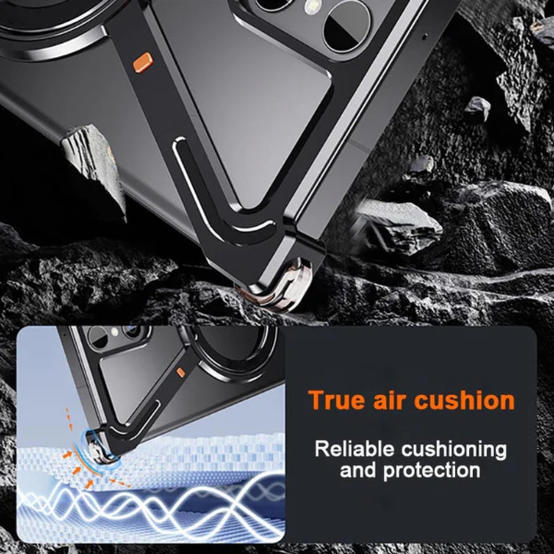 Load image into Gallery viewer, [Z-type metal bracket shell] Samsung Galaxy S24/Plus/Ultra - Magsafe Magnetic Phone Case
