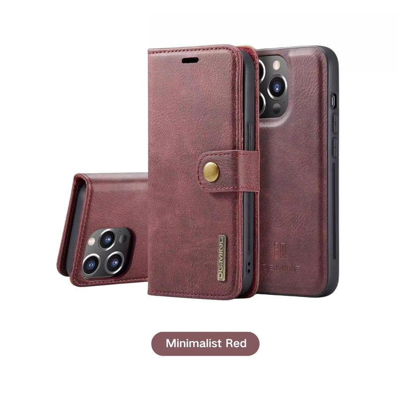 Load image into Gallery viewer, [With Card Slot] Apple iPhone 11/Pro/Max - Magnetic Snap Closure Drop Proof Genuine Leather Flip Wallet Series Case
