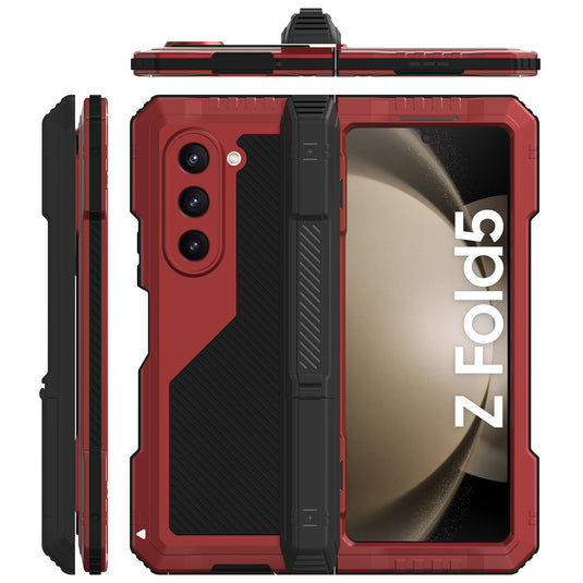 [Built-in Stand] Samsung Galaxy Z Fold 4 (SM-F936) - Silicone Shockproof Heavy Duty Series Case