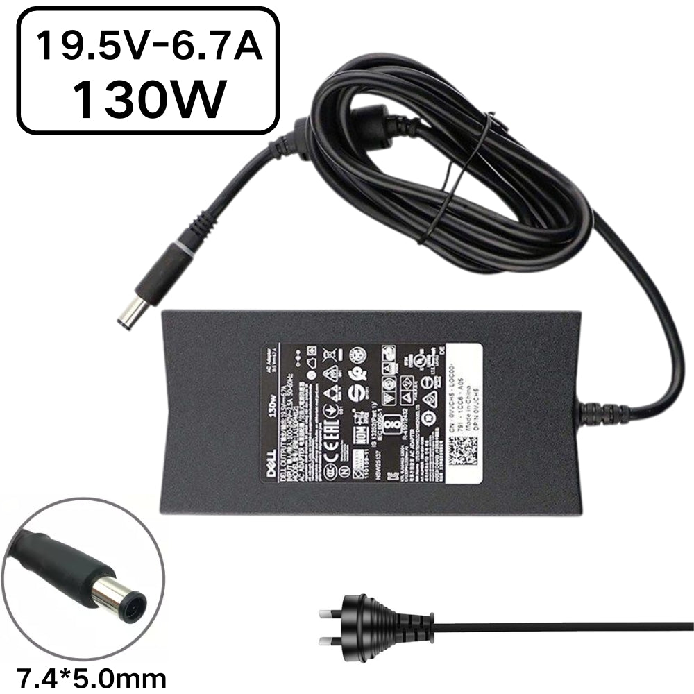 [19.5V-6.7A/130W][7.4*5.0] Dell Alienware Vostro Laptop AC Power Adapter Laptop Wall Charger - i-Station Mobile Phone & Electronic Device Repair and Accessories