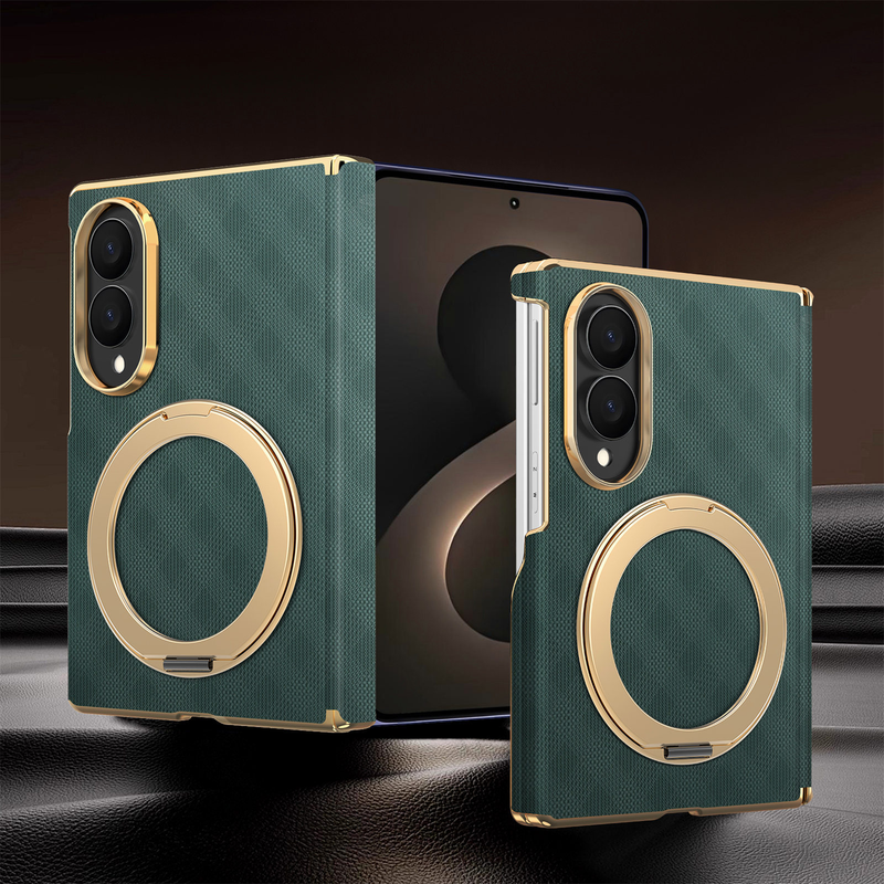Load image into Gallery viewer, Samsung Galaxy Z Fold8 (SM-F971) - Premium Electroplated Business Magnetic Stand Case with Hinge Protection
