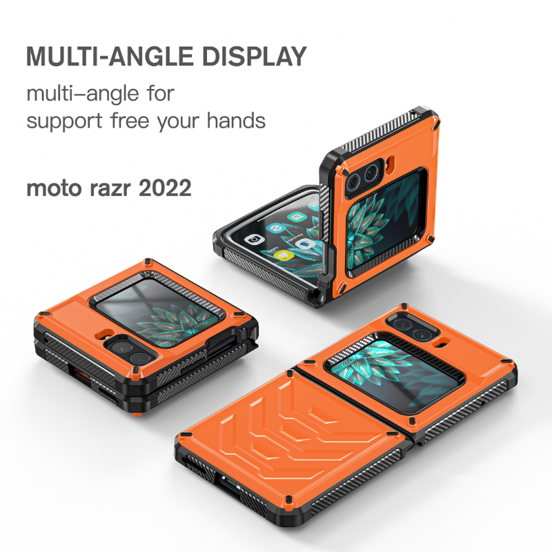 Load image into Gallery viewer, Motorola Moto Razr 2022 Full-cover Armor Hard Heavy Duty Series Case
