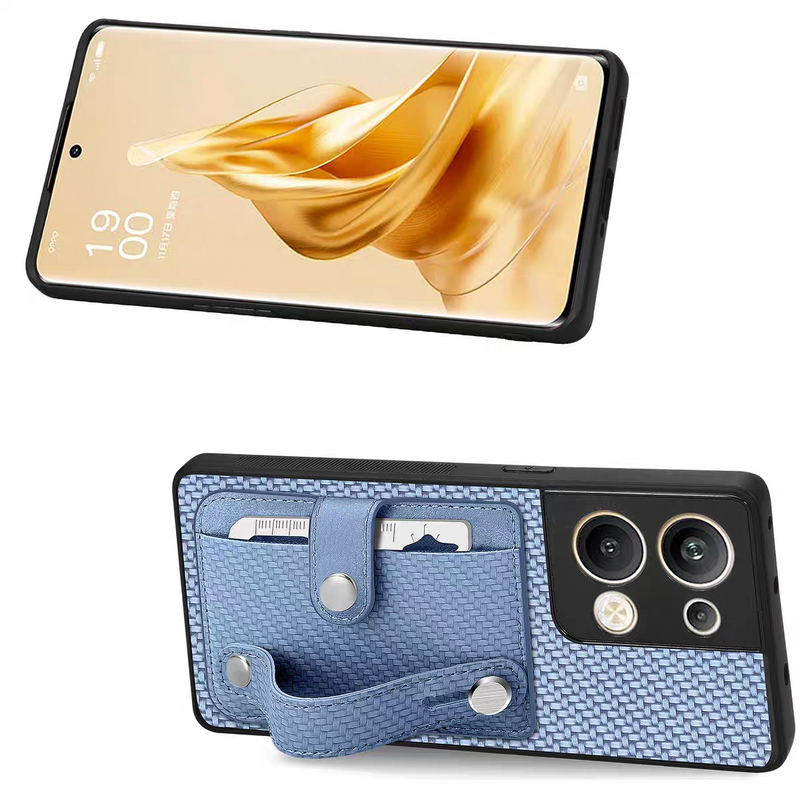 Load image into Gallery viewer, [Built-in Wrist Wrap][With Card Solt] OPPO Reno11/Pro Woven All-inclusive Shockproof Wallet Series Case
