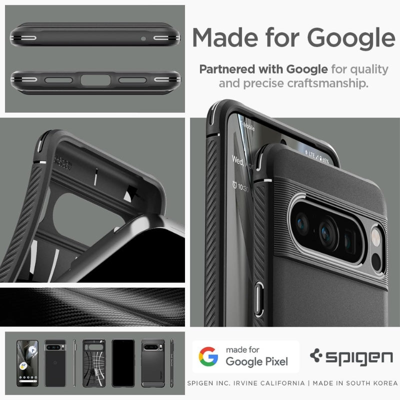 Load image into Gallery viewer, Google Pixel 8 Pro - Rugged Armor Designed Shock Absorption Resilient Slim Soft Cover Heavy Duty Series Case
