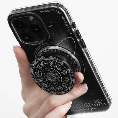 [With Spin Pop Socket] Apple iPhone 16/15/14 - Space Compass Galaxy Style Unzip TPU Protection Case - i-Station Mobile Phone & Electronic Device Repair and Accessories